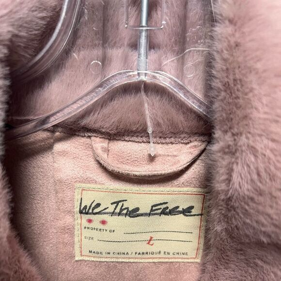 Free People We the Free Cozy Opal Swing Jacket in Pink NWOT - Picture 5 of 7